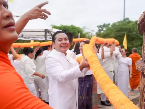 ร่วมพิธีฉลองสมโภชพระพุทธมหาธรรมราชเฉลิมพระเกียรติฯ ประจำปี 2568 